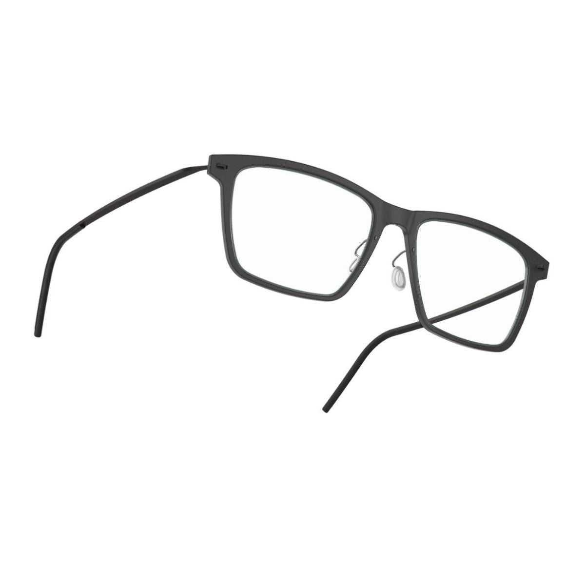 Discover Lindberg n.o.w. titanium optical frame for men & women, featuring unisex eyeglasses in the ultra-light 6646 rectangular titanium design with modern aesthetics at Optorium.