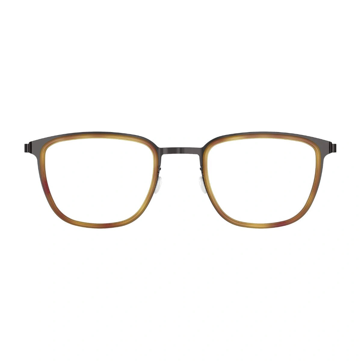 LINDBERG 9773 PU9 square titanium eyeglasses with acetate frame for unisex