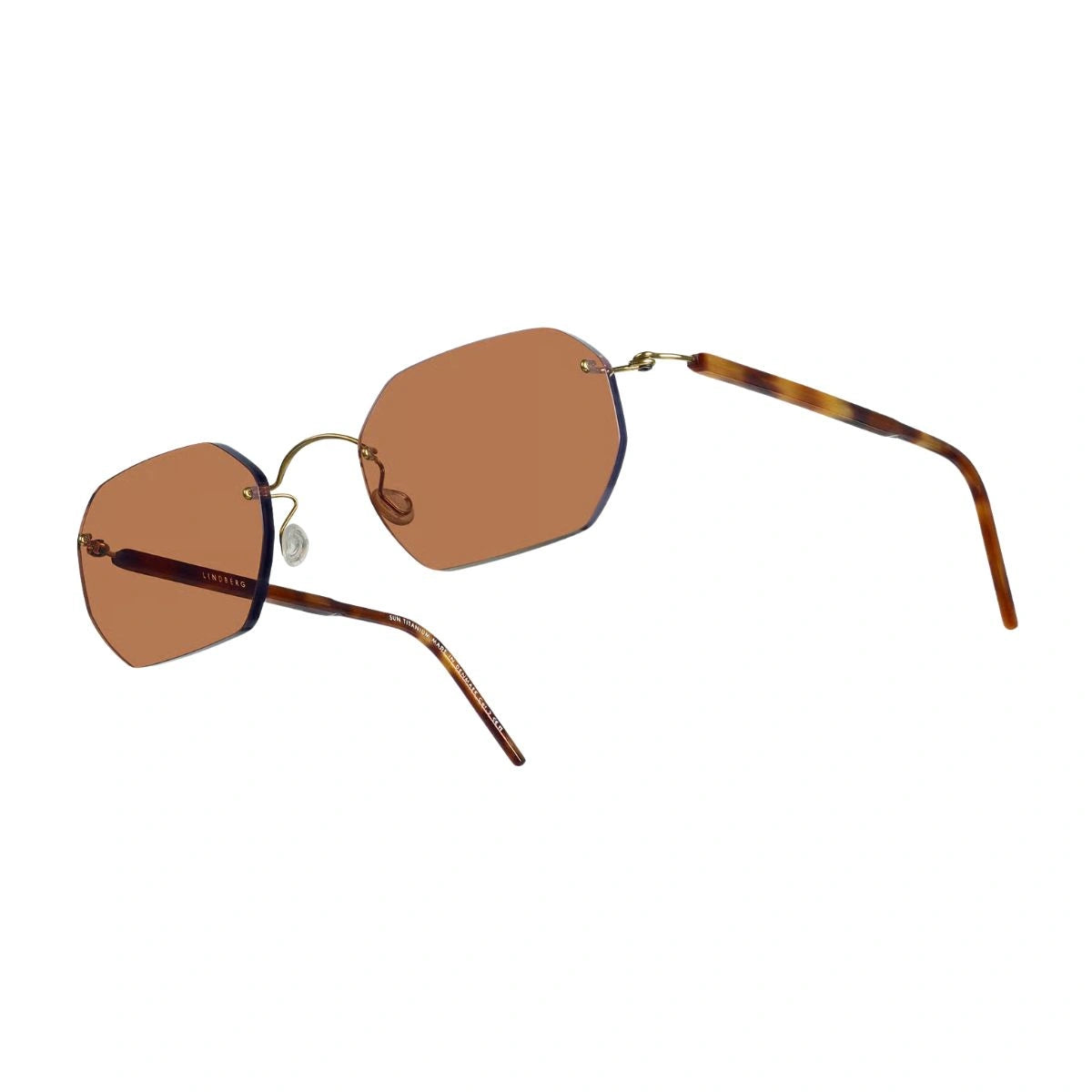 Danish designer LINDBERG titanium sunglasses with lightweight gold construction