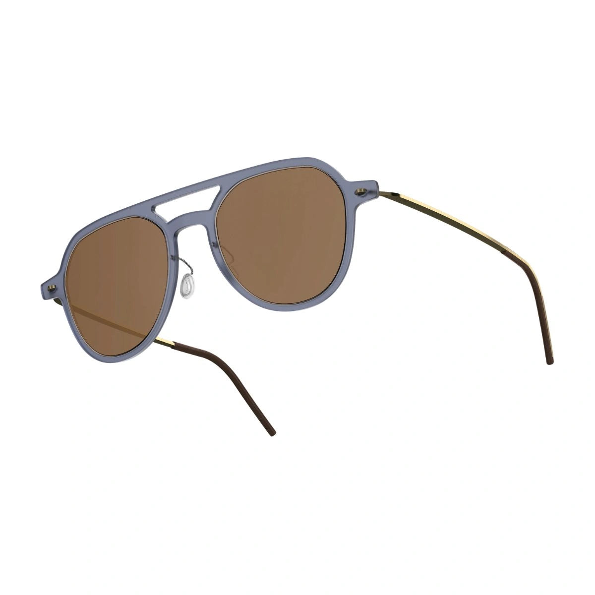 LINDBERG 83050 PGT aviator sunglasses with terracotta ZEISS lenses