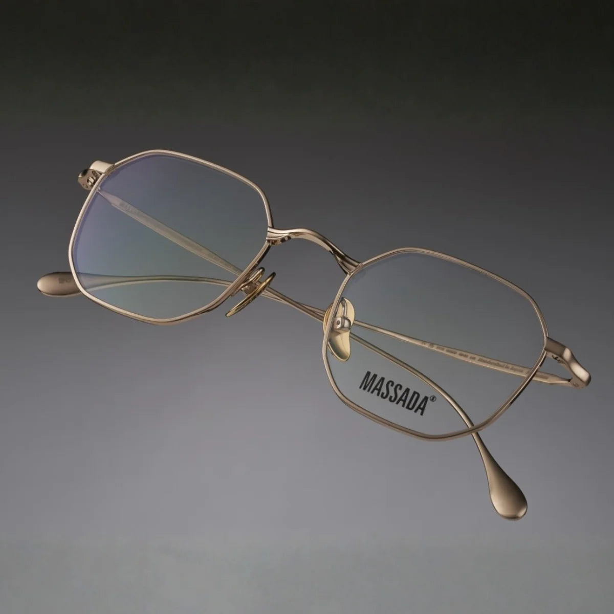 Premium Massada full frame sunglasses 9772 BWG white gold finish optorium