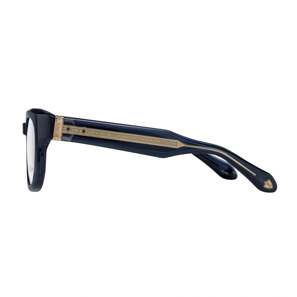 Premium Matsuda M1038 BLK-G frames with sculpted gold metal temples