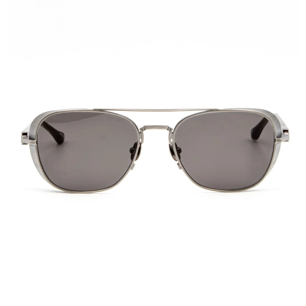 Matsuda M3115 AS-SOLV antique silver titanium aviator sunglasses for men and women