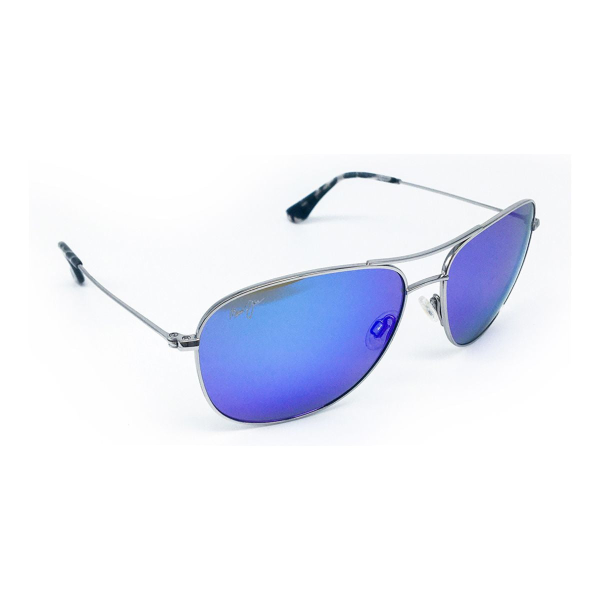 "Stylish Maui Jim 772 17 Blue Aviator Sunglass For men's At Optorium"