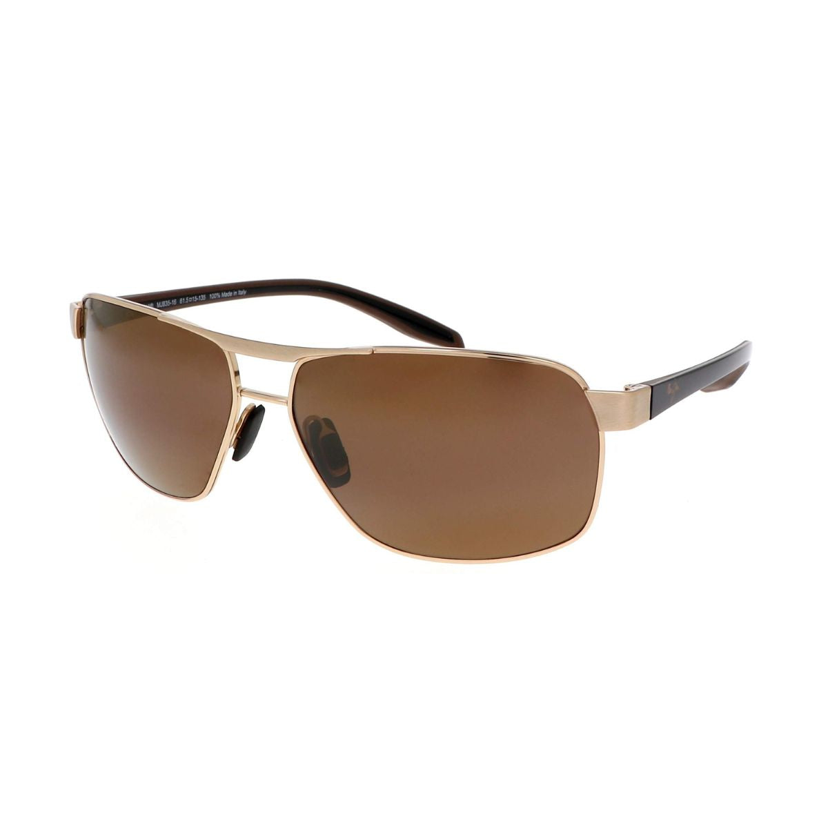 "Maui Jim 835 16 men's rectangle sunglasses, full frame, available at Optorium"