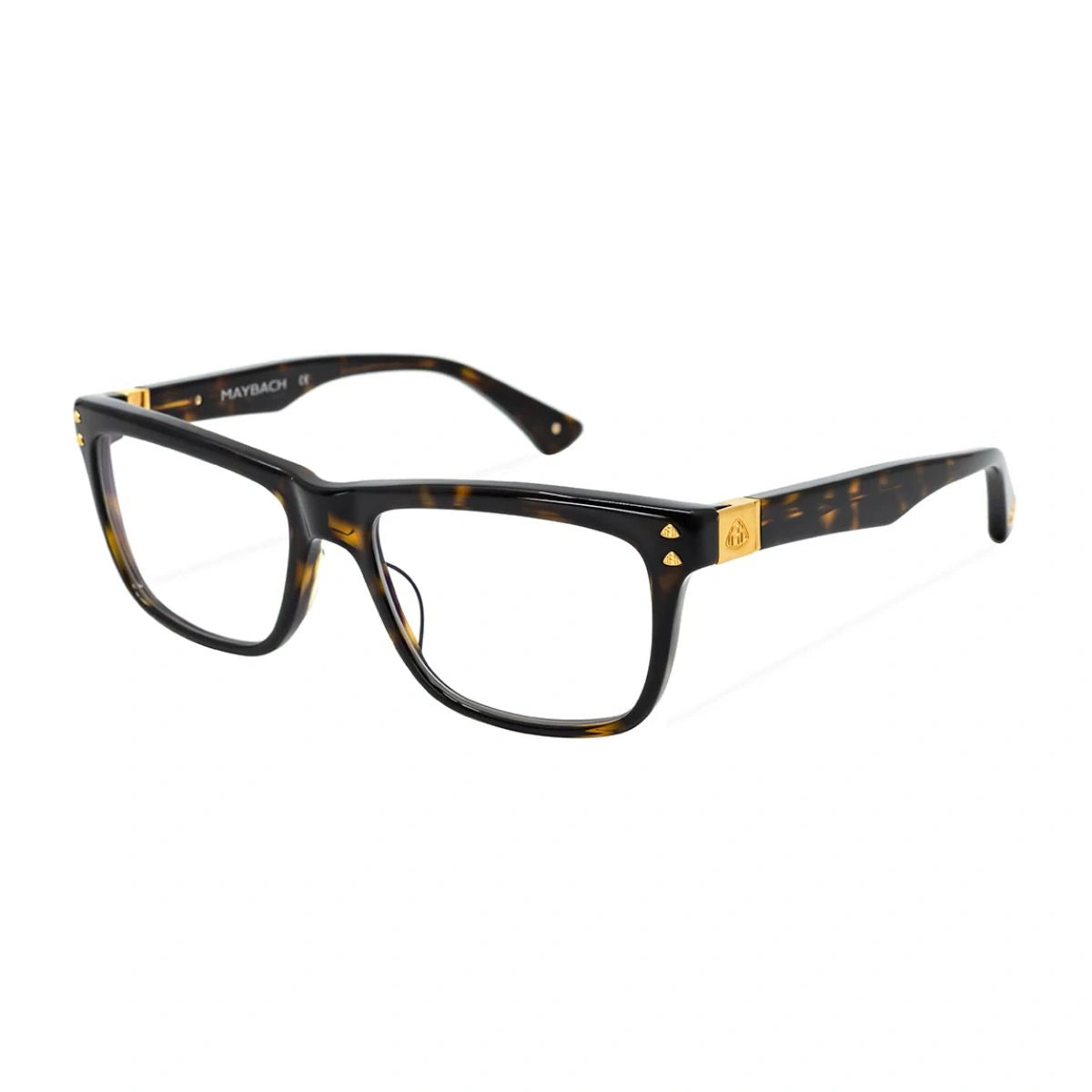 Maybach Havana colour full-frame eyewear G-AA-Z25 with gold temple logo at Optorium