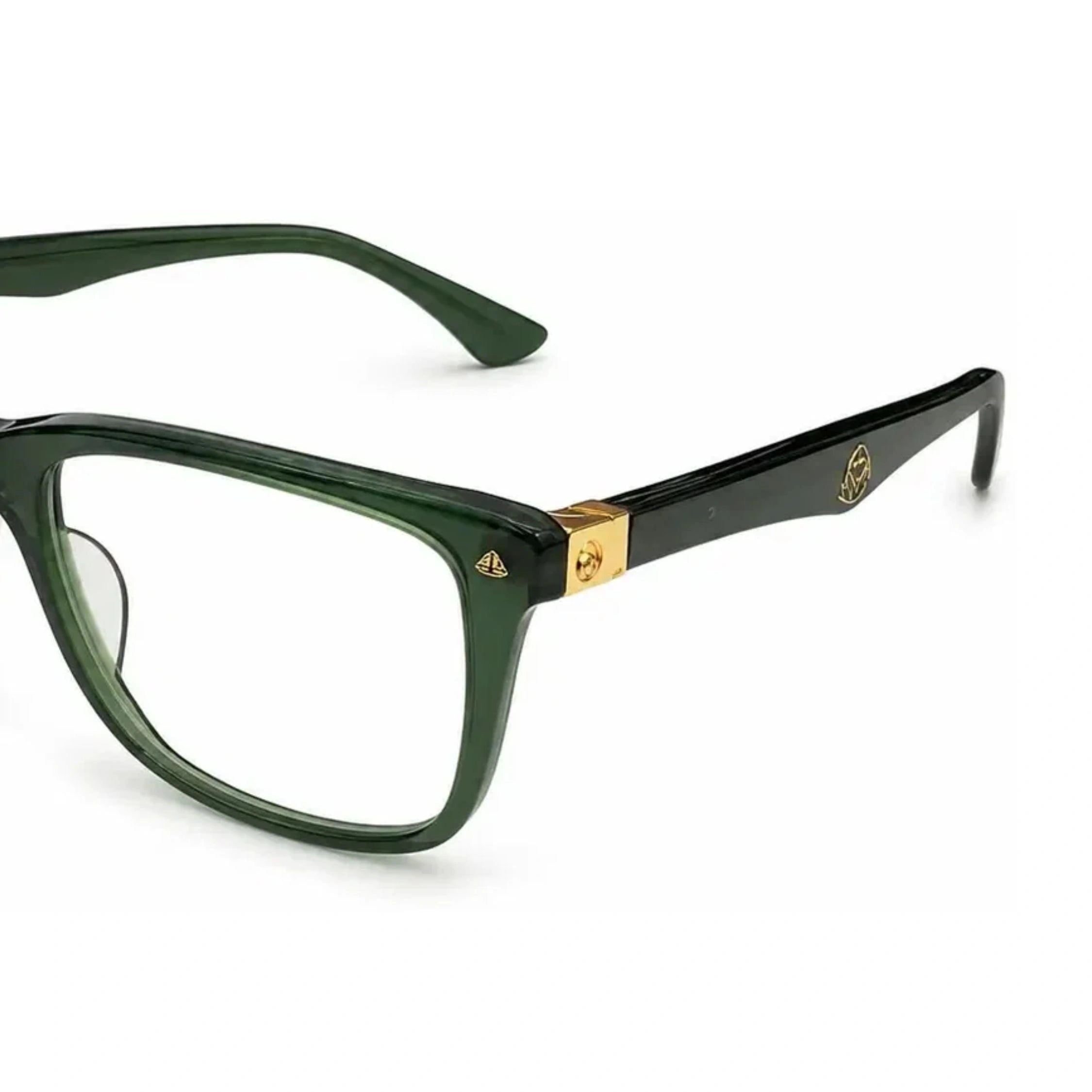 Rectangular Maybach G-ABE-Z26 frame with metallic temple details