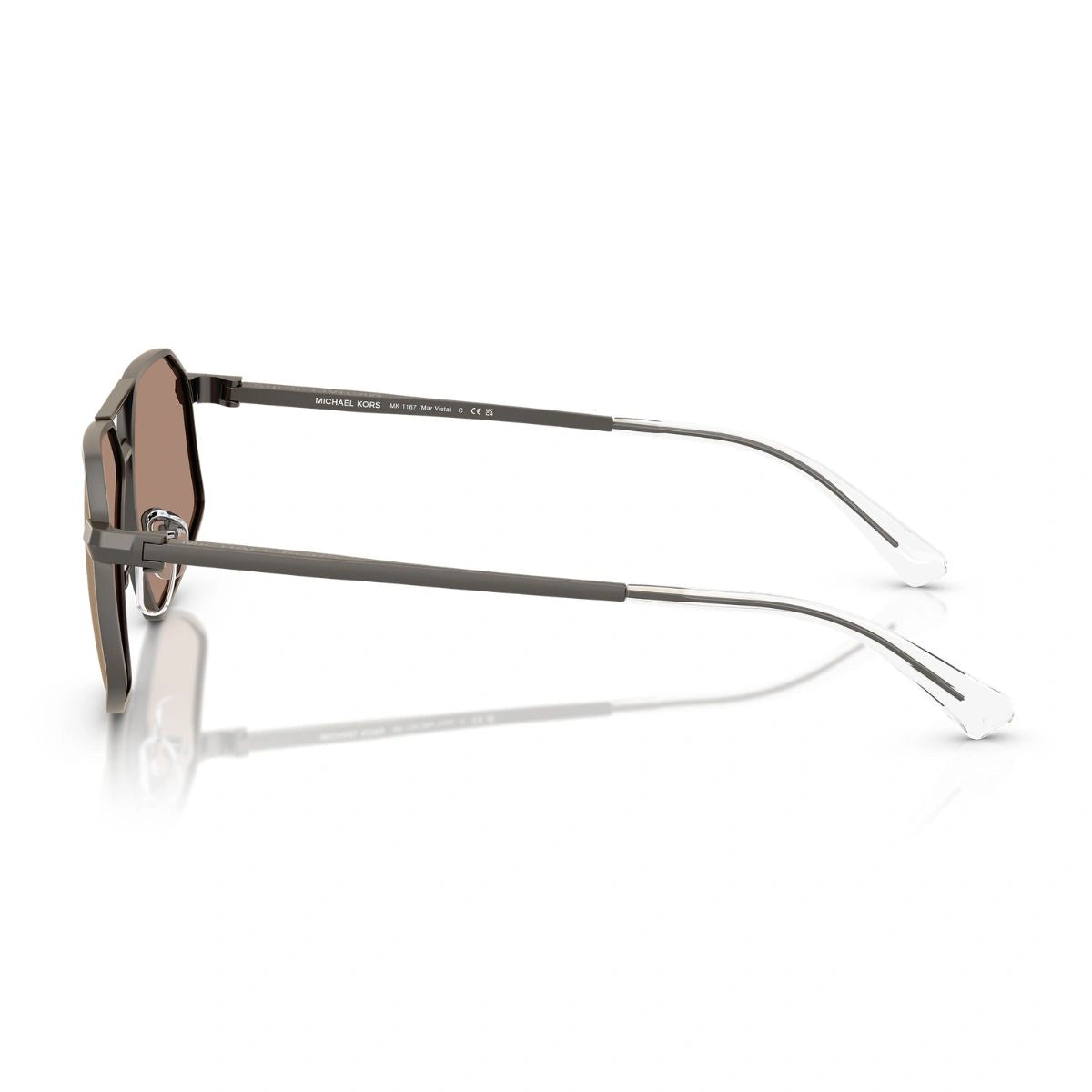Men's Michael Kors Mar Vista Gunmetal Geometric Sunglasses MK1167