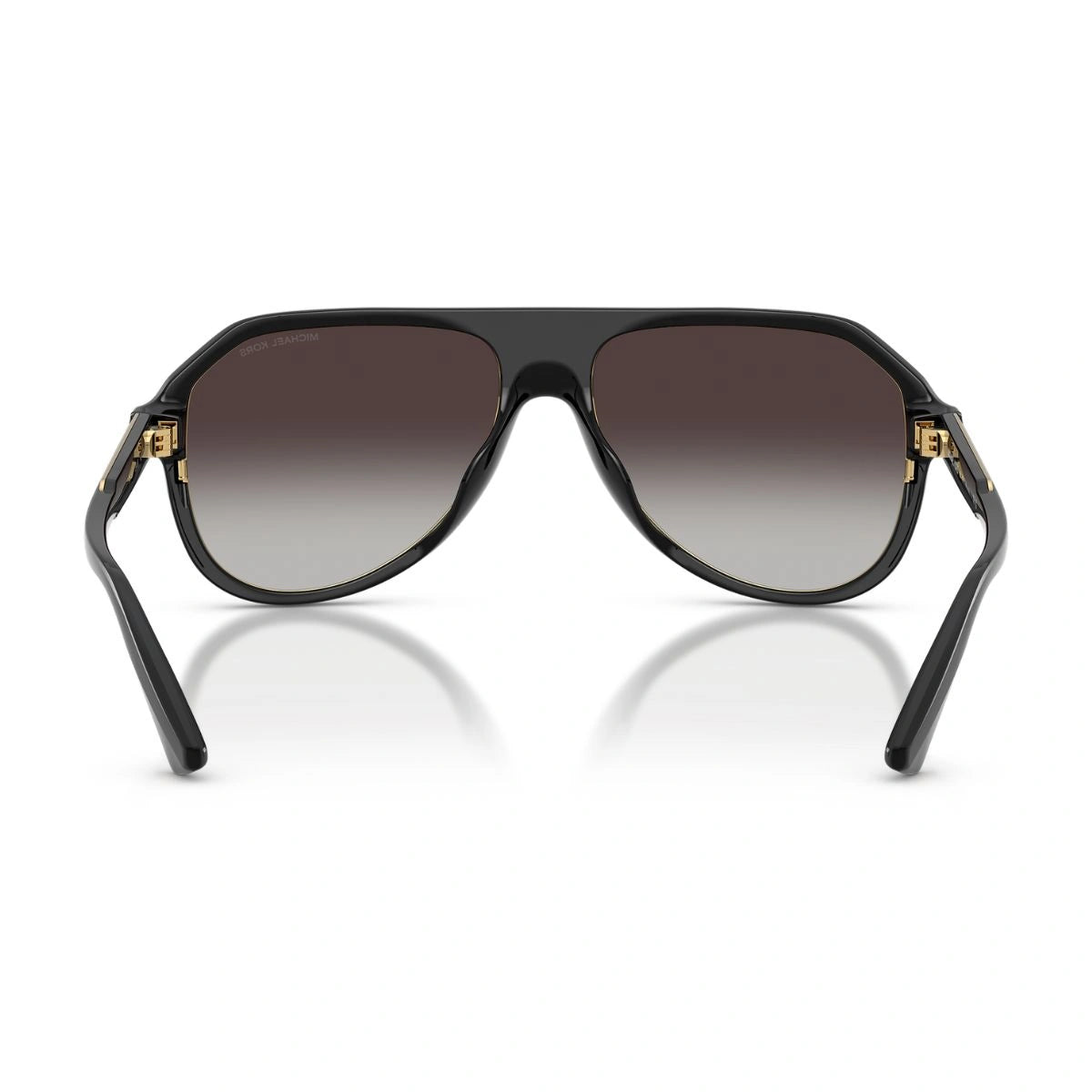 Michael Kors Black Aviator Sunglasses with Grey Gradient UV Lenses