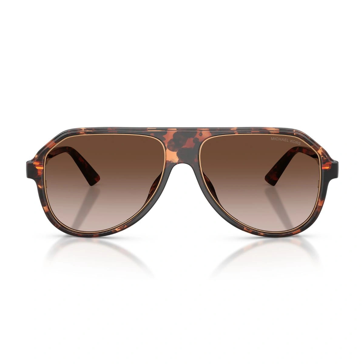 Michael Kors Molokai Havana Aviator Sunglasses MK2281U for Men