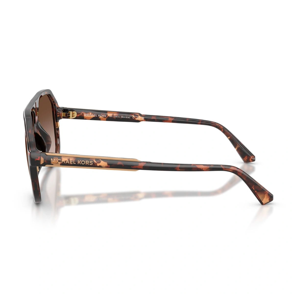 Authentic Michael Kors MK2281U Havana Designer Aviator Sunglasses