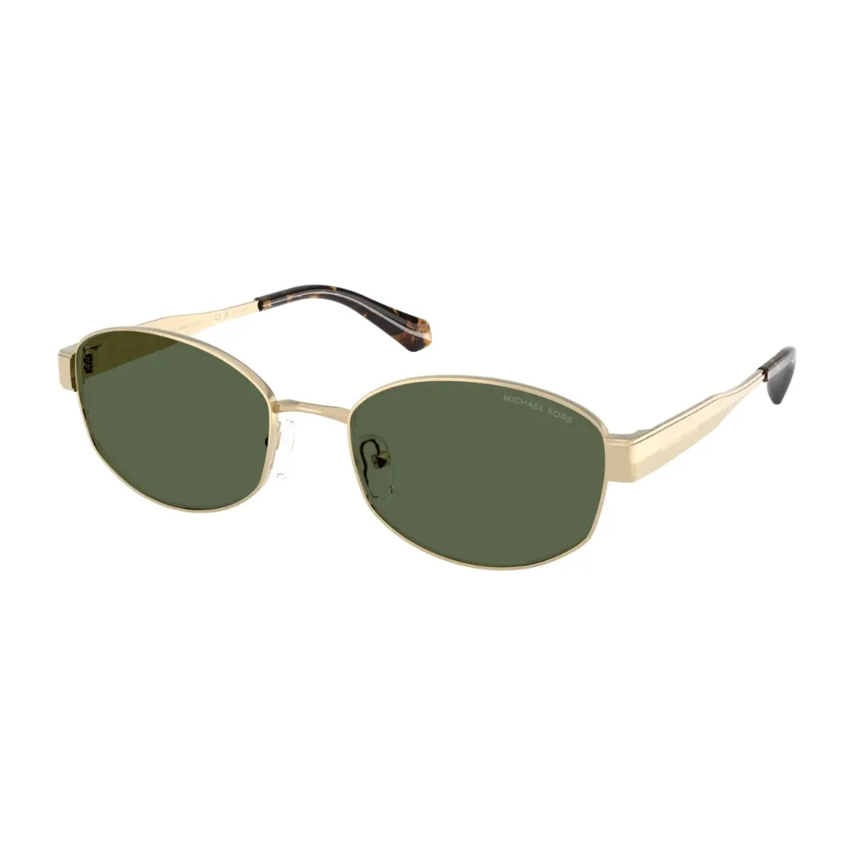 Trendy Michael Kors women sunglasses MK1161 10149A with green polarized lenses at Optorium