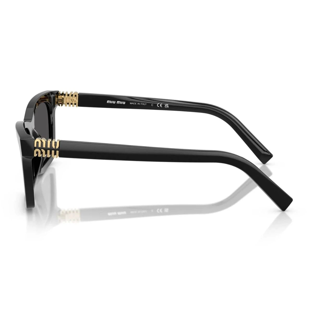 Miu Miu rectangle goggles SMU A05 16K-08Z luxury designer sunglasses at Optorium
