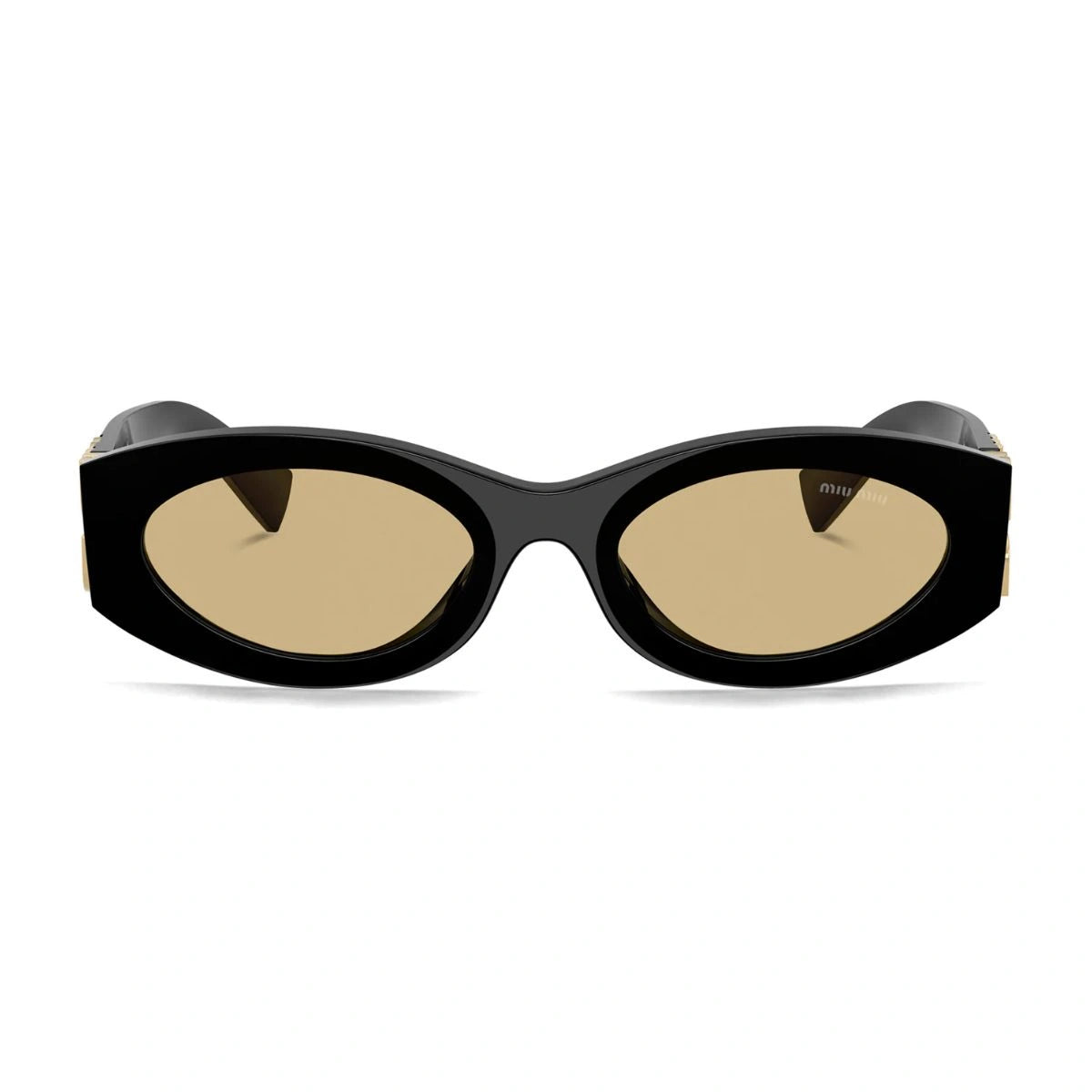 Miu Miu SMU 11W oval shades sleek frame front view