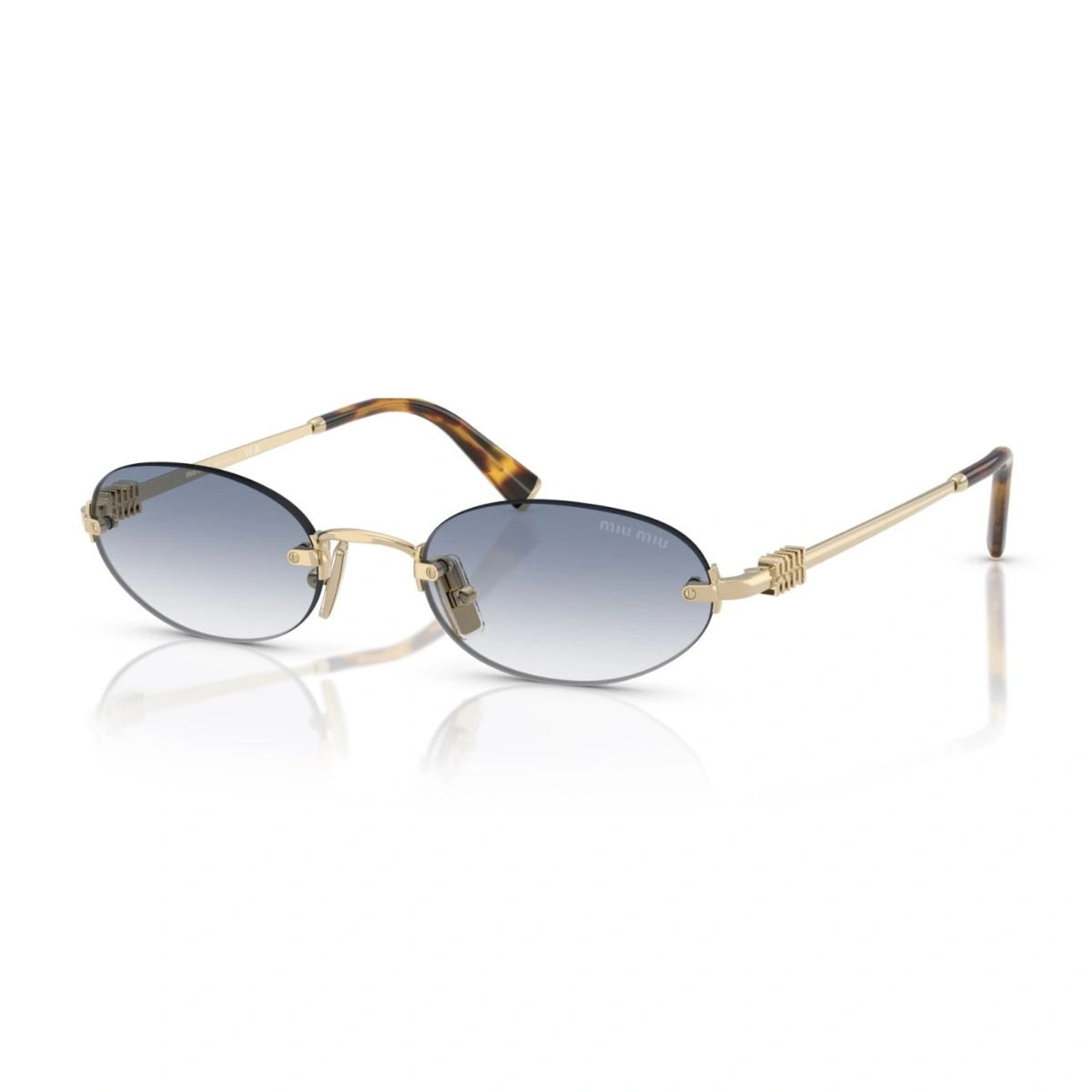Women’s Miu Miu designer shades with gold metal temples