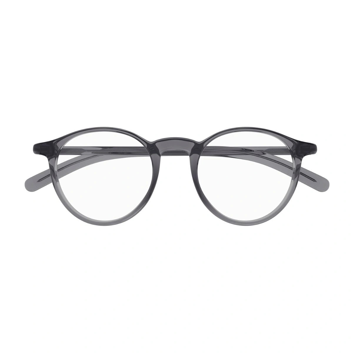 Mont Blanc MB0329O 002 transparent grey full frame glasses at Optorium