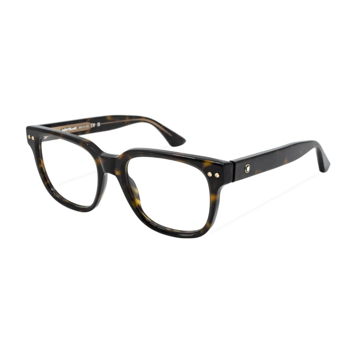 Luxury Montblanc acetate spectacles with gold inner core detailing