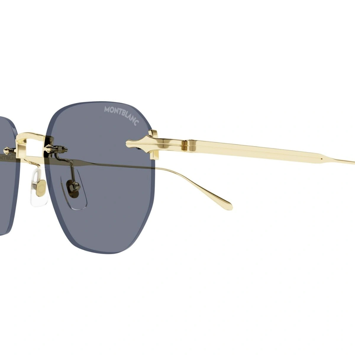 Montblanc MB0405S designer rimless eyewear for men