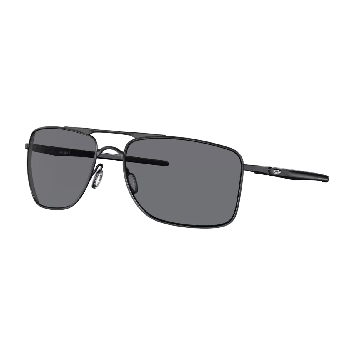 Discover Oakley Gauge 8 rectangle pilot sunglasses with grey UV protective lenses