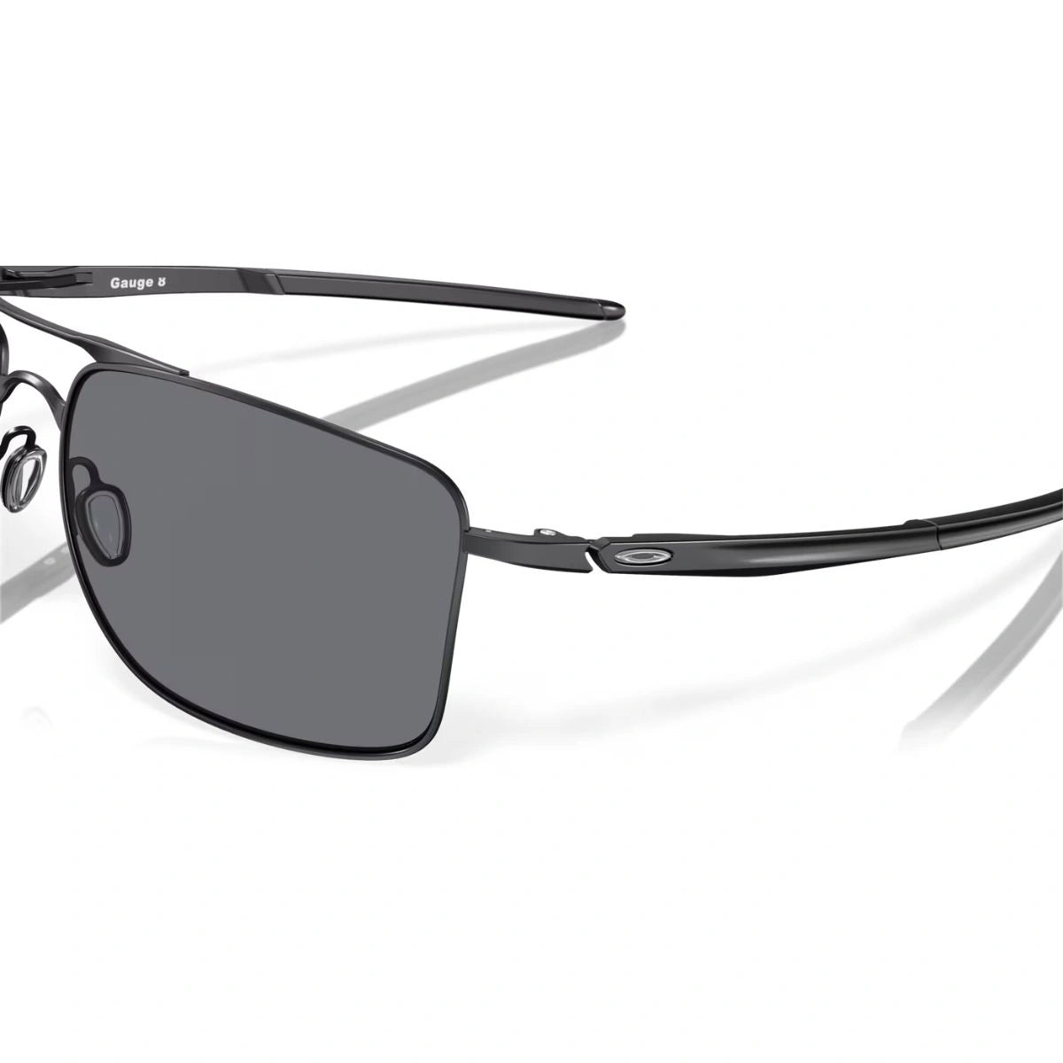 Lightweight Oakley Gauge 8 C-5 alloy sunglasses with adjustable nose pads