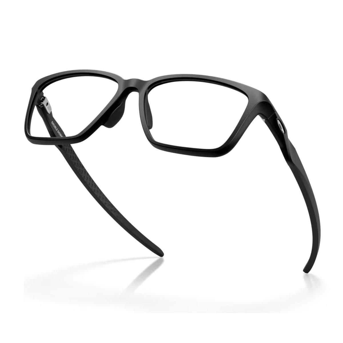 Oakley Satin Black prescription eyeglasses with square frame