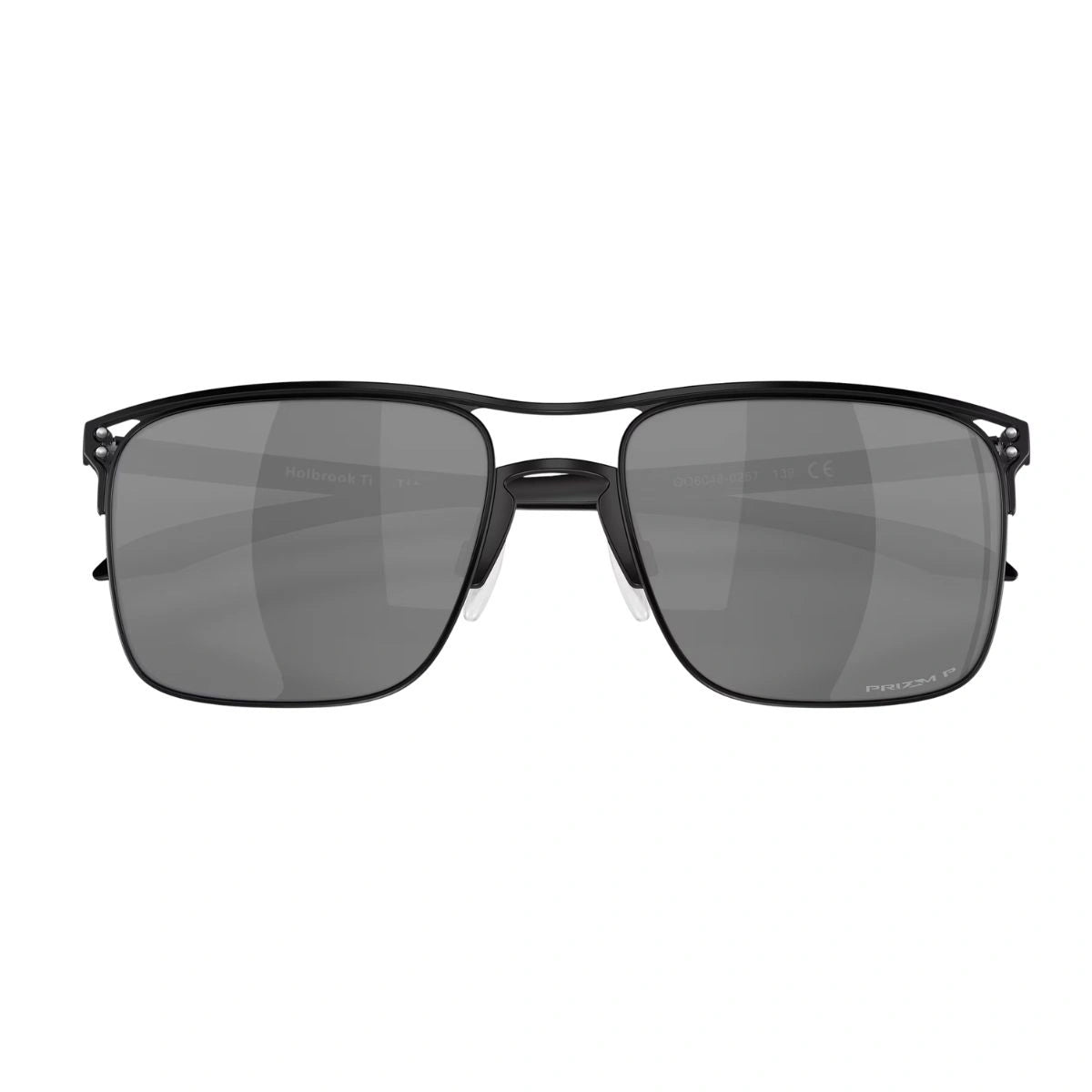 Premium Oakley polarized goggles with satin black titanium frame