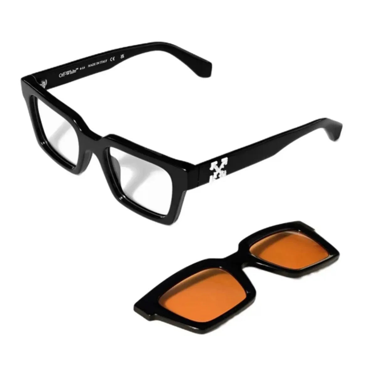 Branded Off-White unisex black full frame sunglasses Ow9000 1020 at Optorium