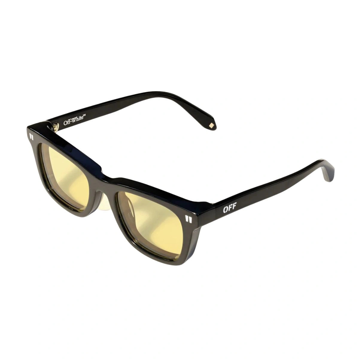 Off-White OW1044 square unisex sunglasses in black acetate