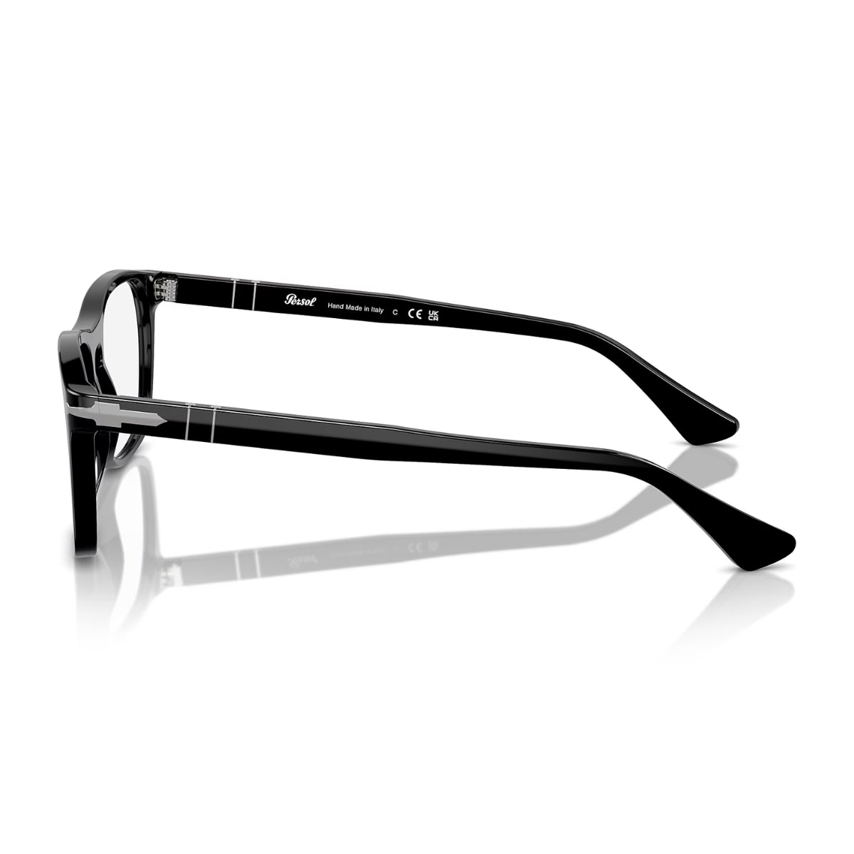 "Persol 3344V 95 sleek black eyeglasses for a classic look – Optorium"