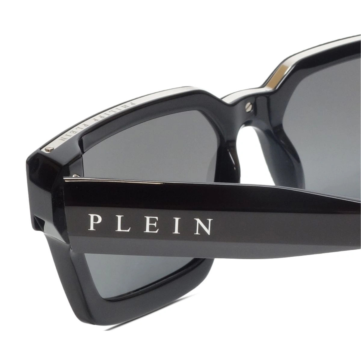 Unisex Luxury SPP005 700X Sunglasses with Grey Silver Mirrored Lenses