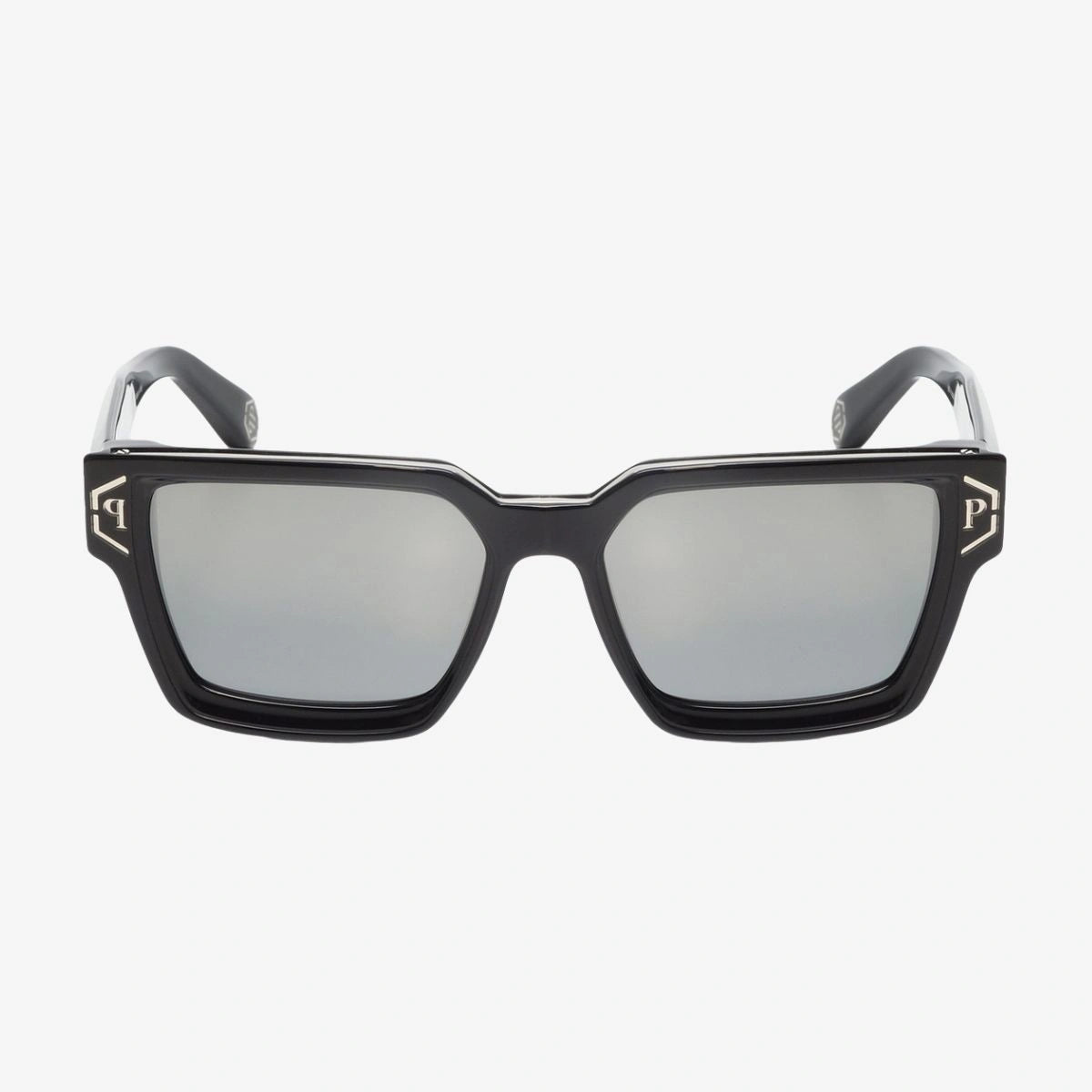 PHILIPP PLEIN Brave Shade SPP005 700X Glossy Black Square Sunglasses