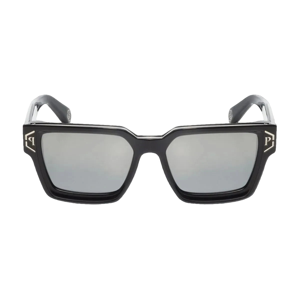 PHILIPP PLEIN Brave Shade SPP005 700X Glossy Black Square Sunglasses