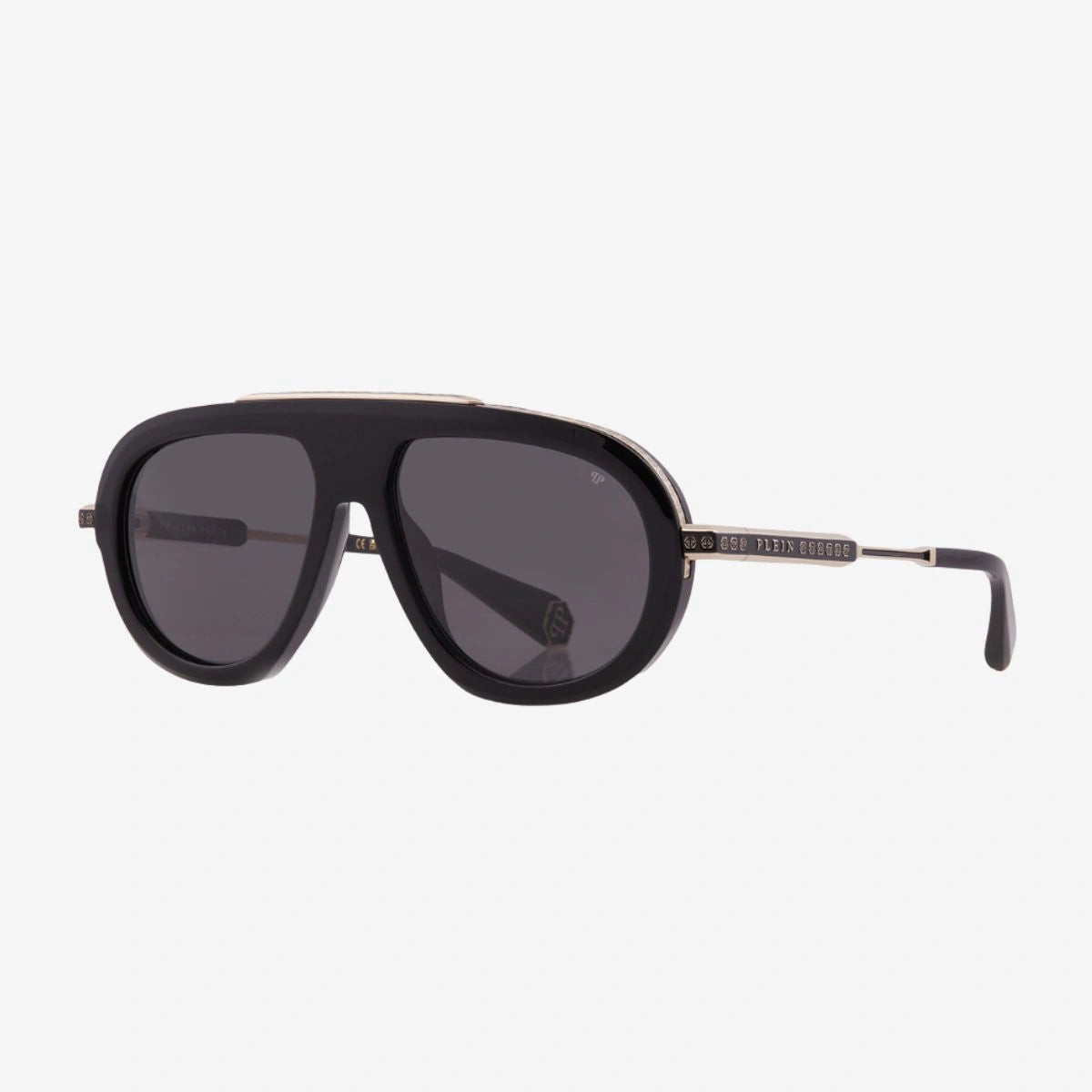 Luxury Men's Aviator SPP151 0700 Sunglasses with Dark Grey UV Lenses