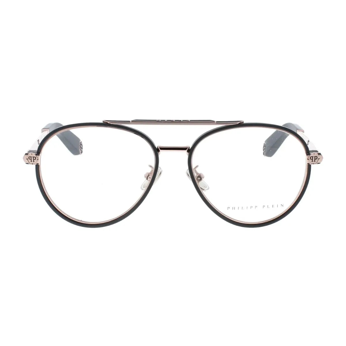 Philipp Plein Light Frame VPP137 0L46 rose gold and polished grey full frame eyeglasses at Optorium India