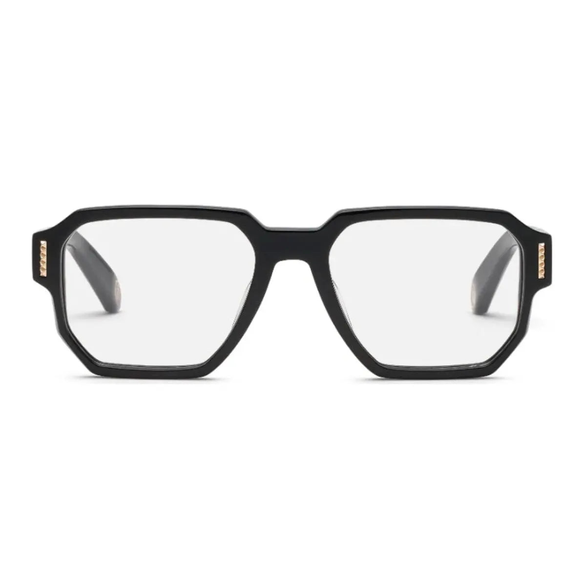 Philipp Plein Frame for men VPP 199 700K black color optical frame with square shape design. Luxury Philipp Plein eyewear in optorium