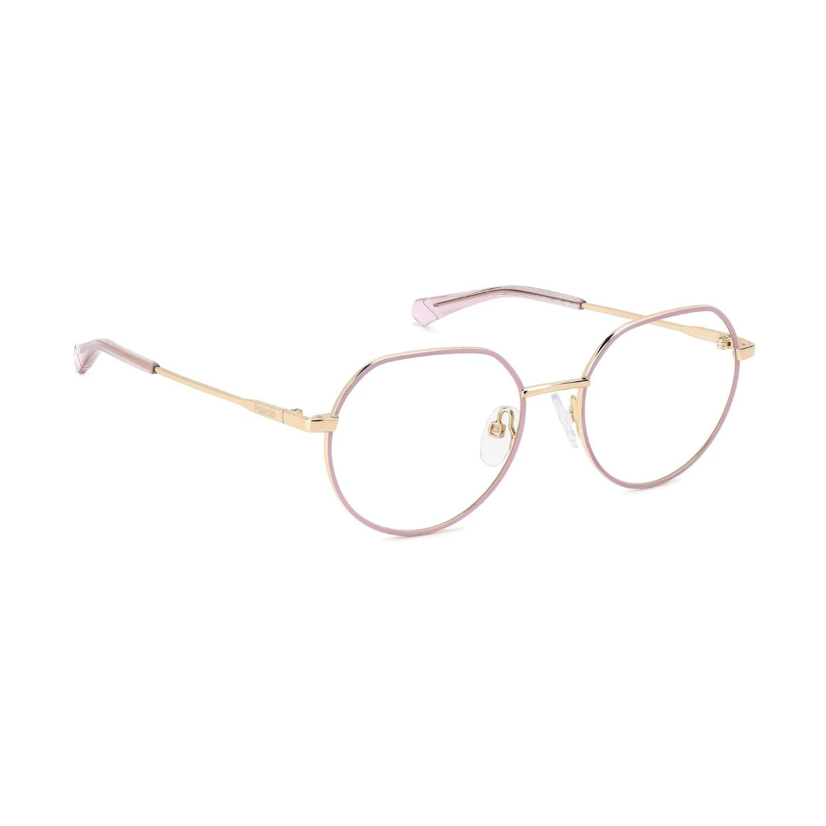 Polaroid designer round frame pink eyewear trendy youth optical glasses