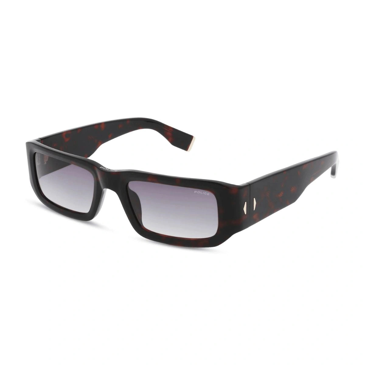 Authentic Police GOAT 6 Rectangle Sunglasses with Dark Grey Lenses