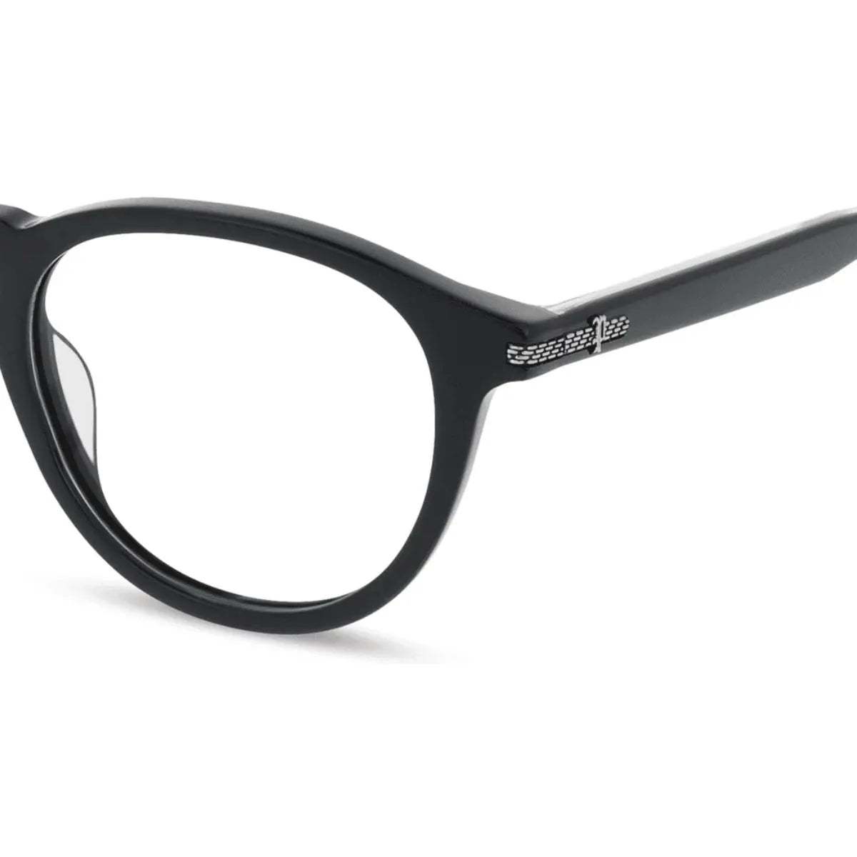 Police men's black round optical frame VPLR63K 0700 at Optorium