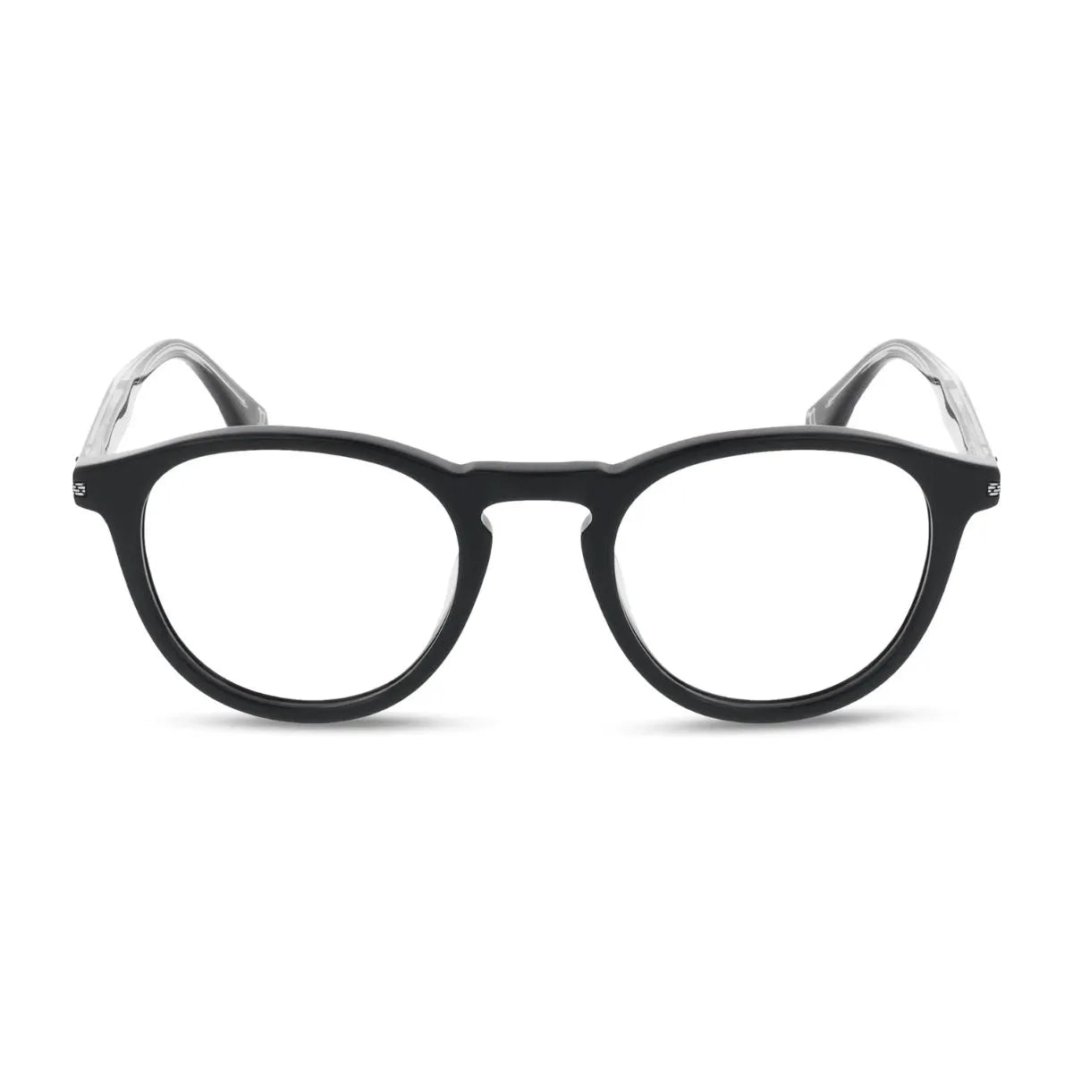 Police Grind 5 Frame VPLR63K 0700 black round optical glasses for men at Optorium