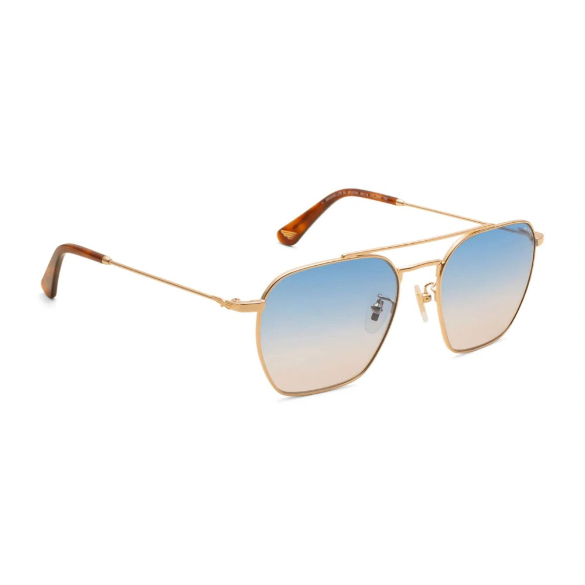 Luxury Police Origins Lite 36 Gold Aviator Blue Gradient UV Protection Shades