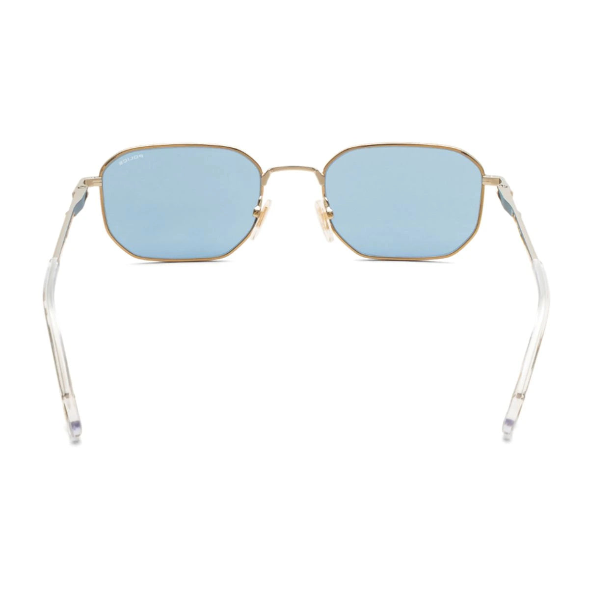 Police Shield sunglasses SPLW11K 0300 rectangle shape stylish men shades at Optorium