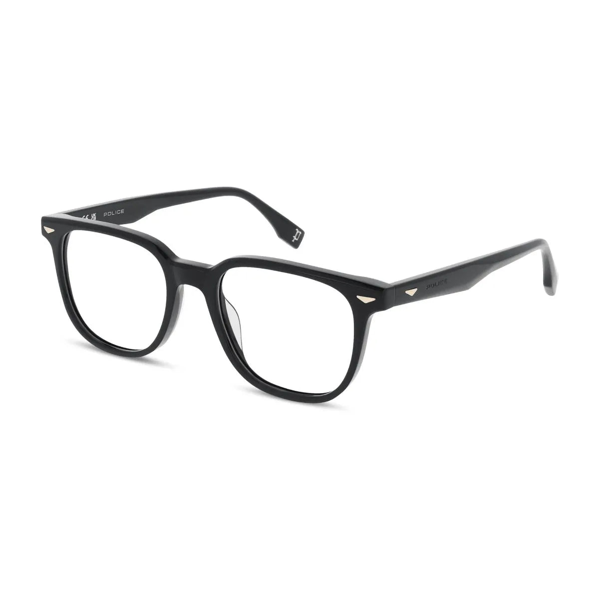 Police black colour full frame prescription glasses for men at Optorium India