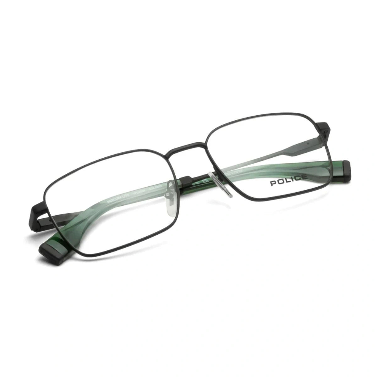 Police VPLV93K matte black stainless steel optical eyeglasses frame online