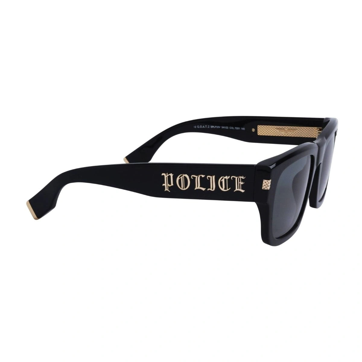 Premium Police GOAT 2 black frame fashion sunglasses for unisex