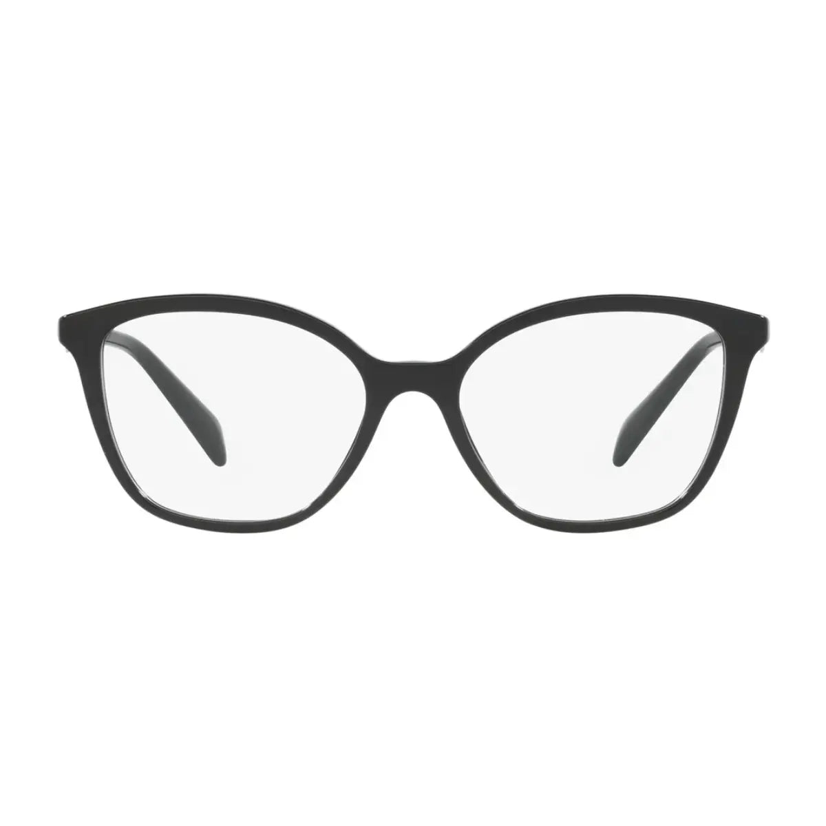 Prada Frame VPR 02Z 1AB-1O1 black full-frame women's eyeglasses at Optorium India