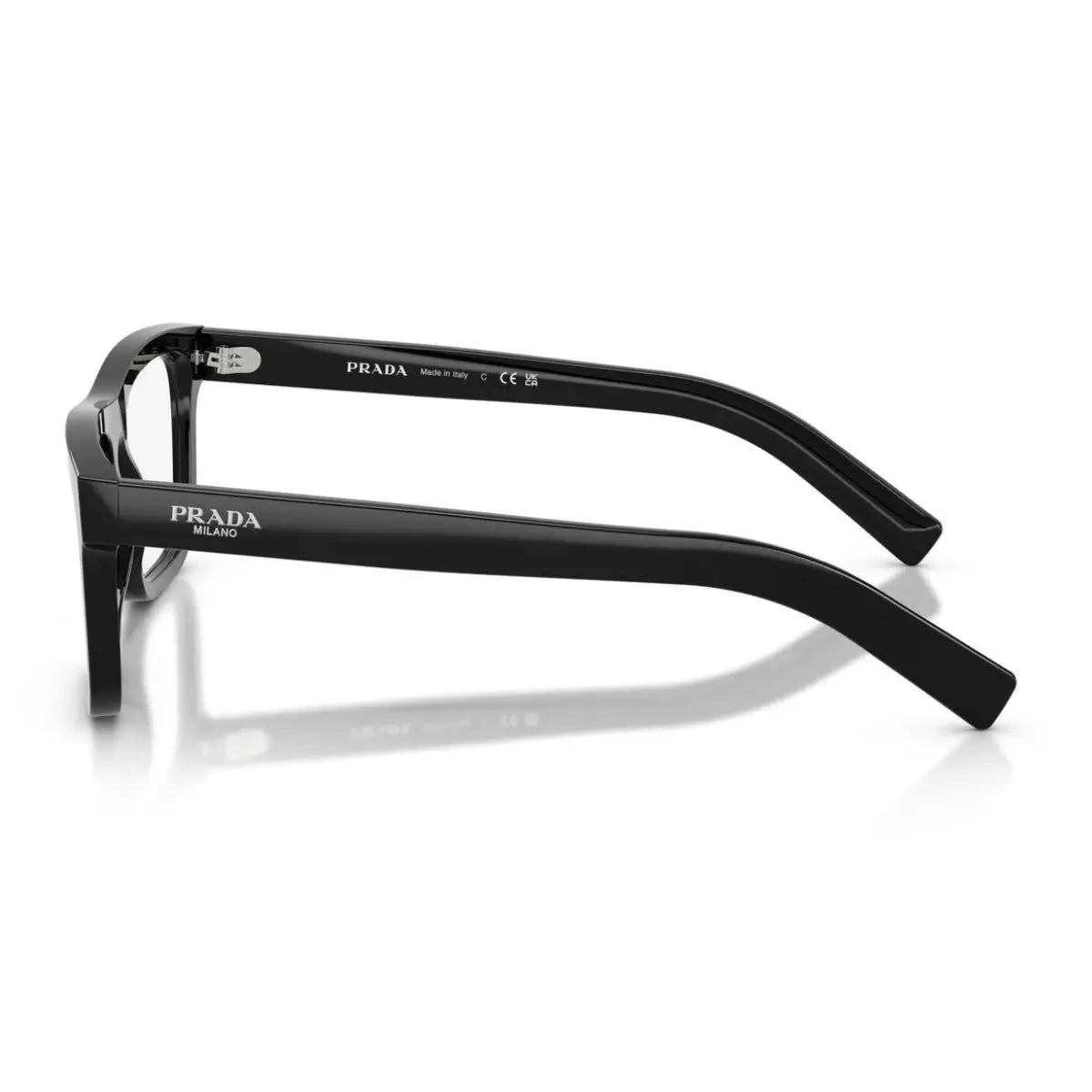 Prada black colour full-frame optical eyeglasses at Optorium India