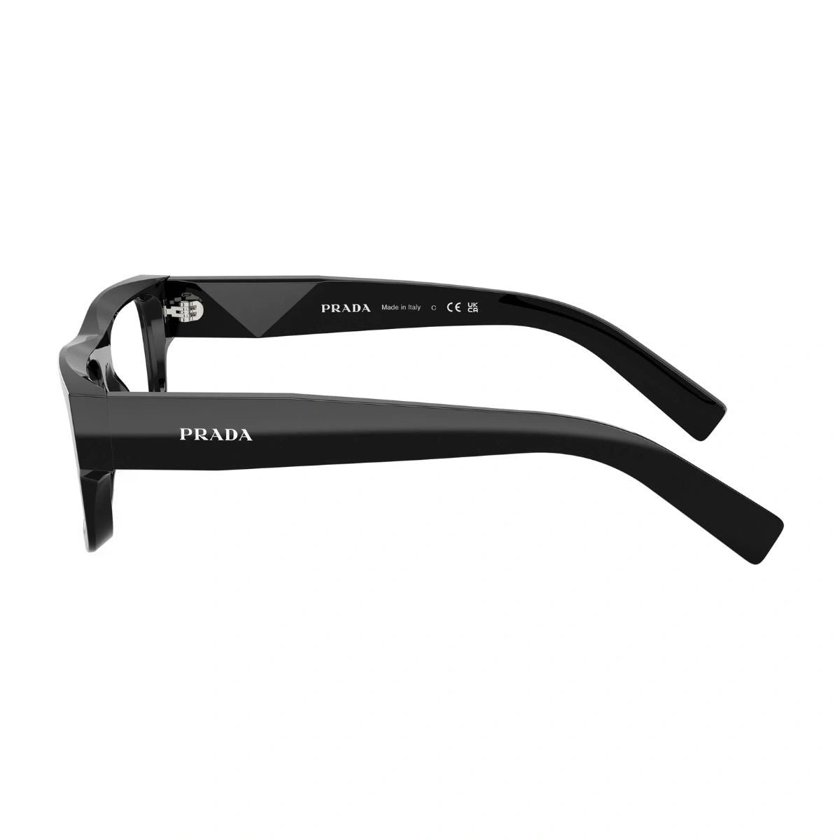 Luxury Prada VPR D06 16K-1O1 Black Designer Prescription Eyeglasses