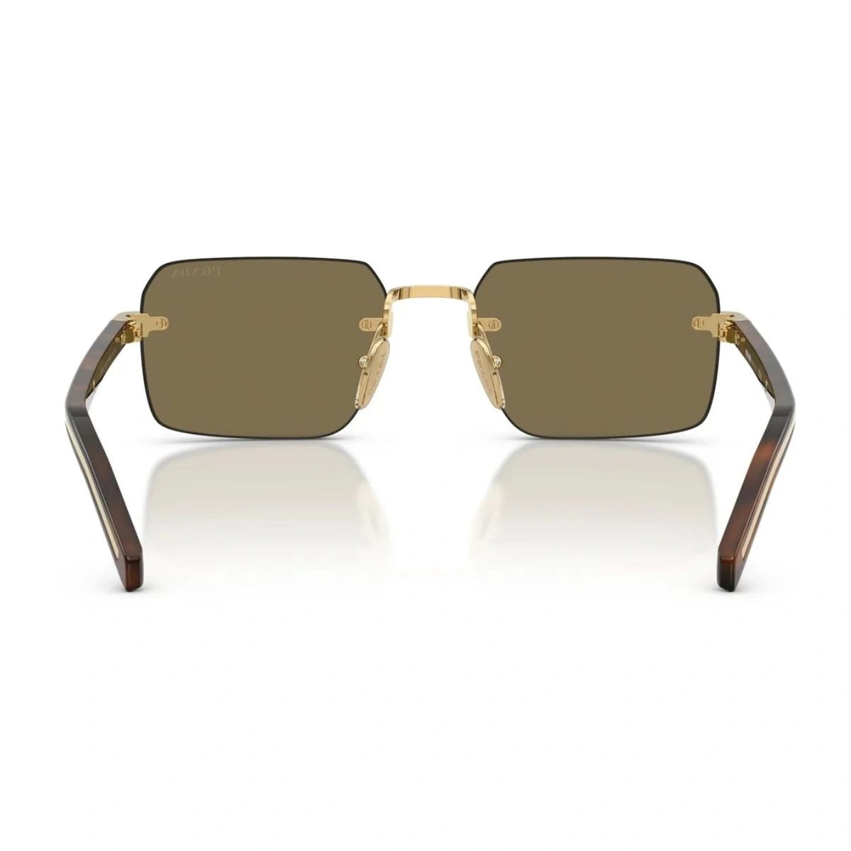 Premium Prada SPRD55 brown lens luxury rimless sunglasses for men in India