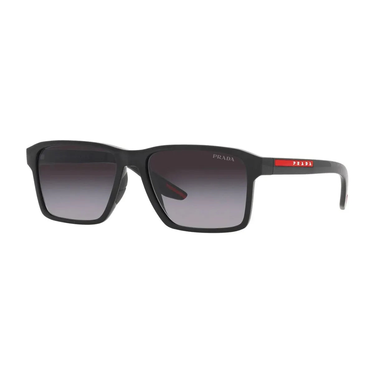 Stylish black Prada Linea Rossa sunglasses SPS 05Y 1AB-09U at Optorium