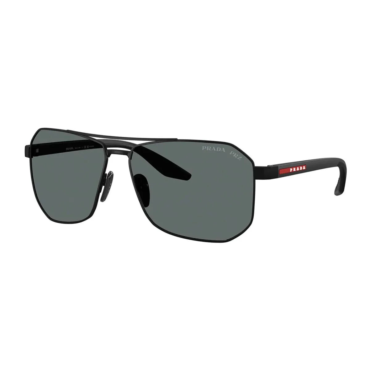 Prada Linea Rossa aviator shades SPS A53 DG0-5Z1 with luxury designer eyewear at Optorium